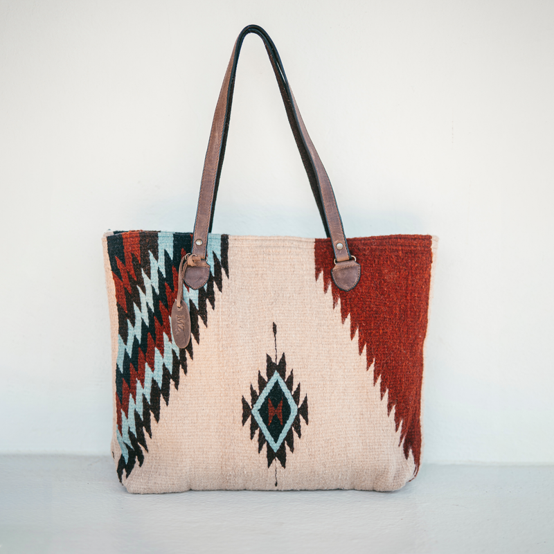 Turquoise + Ruby Tote ~ Last Chance – MZ Made