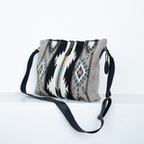 MZ Made Looking Glass Shoulder Bag  Handwoven by Master Artisans in Oaxaca Mexico, Zapotec Pattern