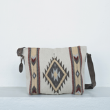 MZ Made Snowflake Shoulder Bag  Handwoven by Master Artisans in Oaxaca Mexico, Zapotec Pattern