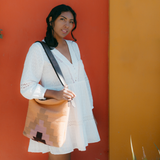 MZ Made Tulum Shoulder Bag  Handwoven by Master Artisans in Oaxaca Mexico, Zapotec Pattern