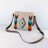 MZ Made Canyon Crossbody  Handwoven by Master Artisans in Oaxaca Mexico, Zapotec Pattern