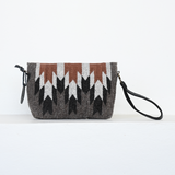MZ Made Sandra Convertible Clutch  Handwoven by Master Artisans in Oaxaca Mexico, Zapotec Pattern